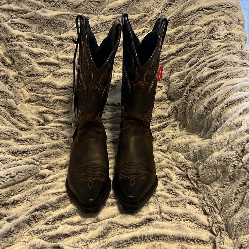 J.B. Dillon Brown Heeled Boots